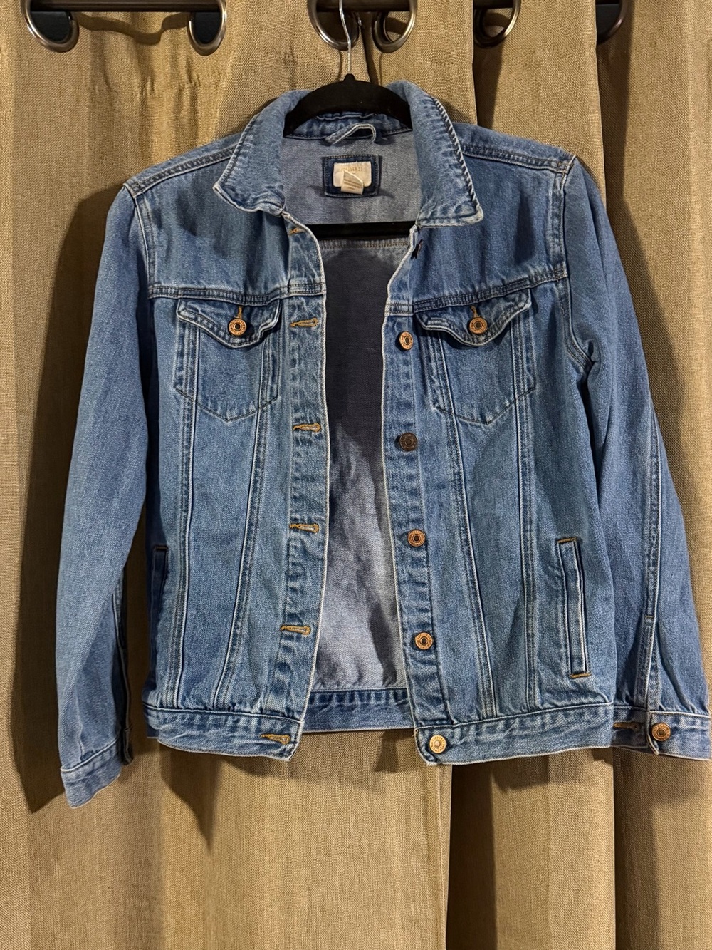Forever 21 Light Blue Denim Jacket with Button Front